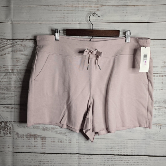 NWT Calvin Klein Women's Light Purple Athletic  Drawstring Shorts Size XXL - Picture 1 of 7